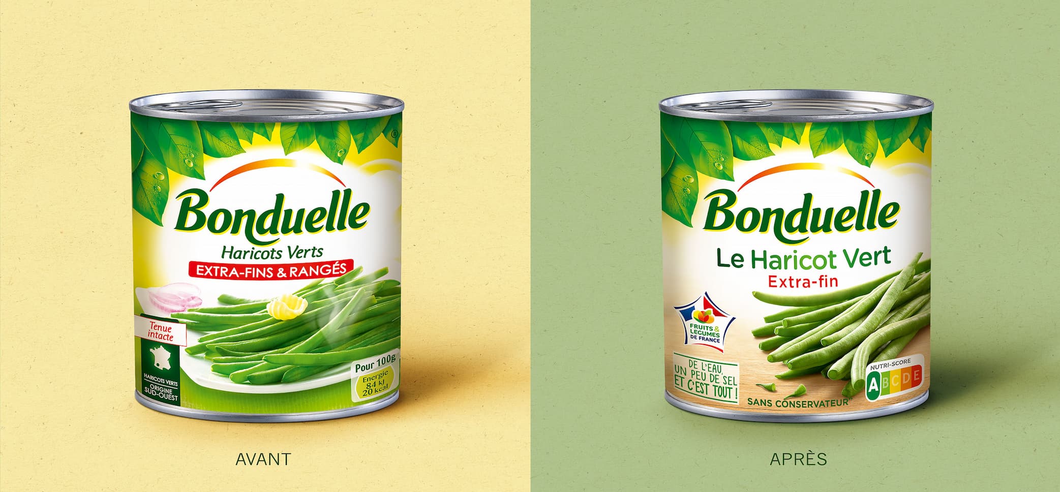 Bonduelle avant après